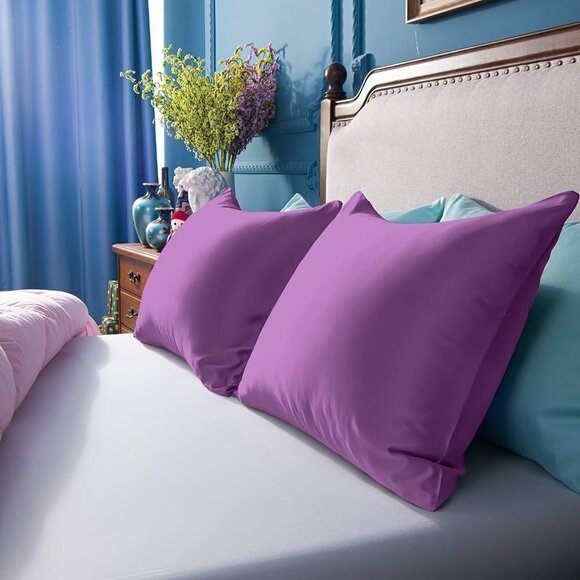 Satin Pillow Cases for Hair and Skin, Luxury Hidden Zipper Pillowcases S… - Picture 4 of 8